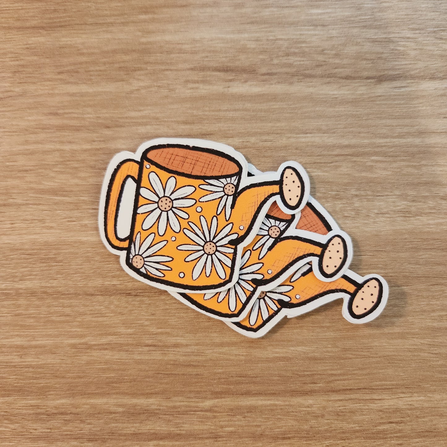 Sunshine Daisy Watering Can Sticker