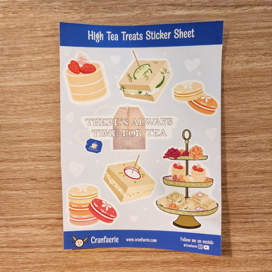High Tea Treats Sticker Sheet
