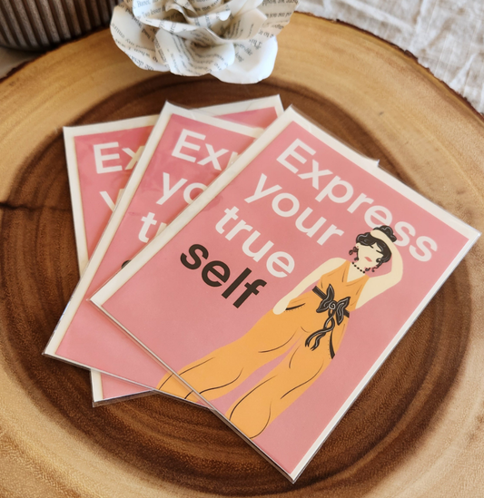 Express Your True Self Greeting Card
