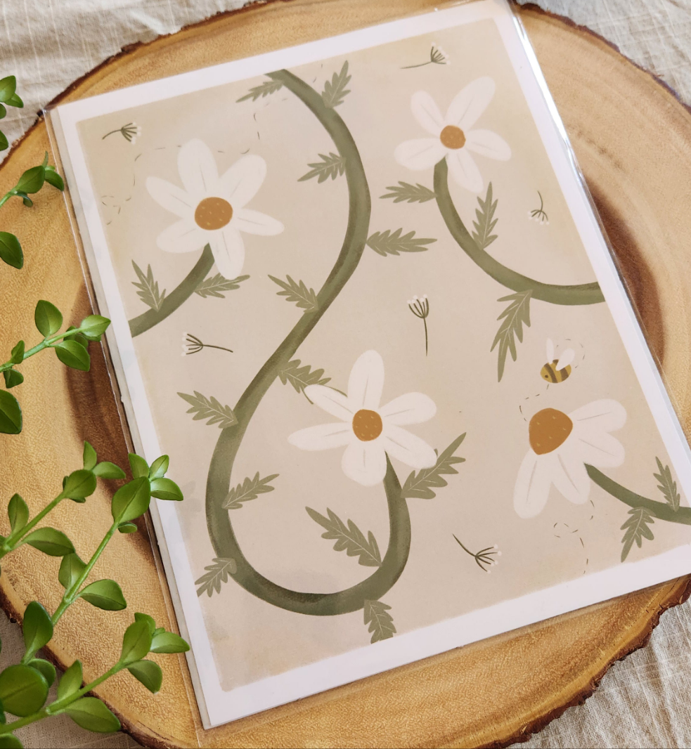 Buzzing Bee Medium Print