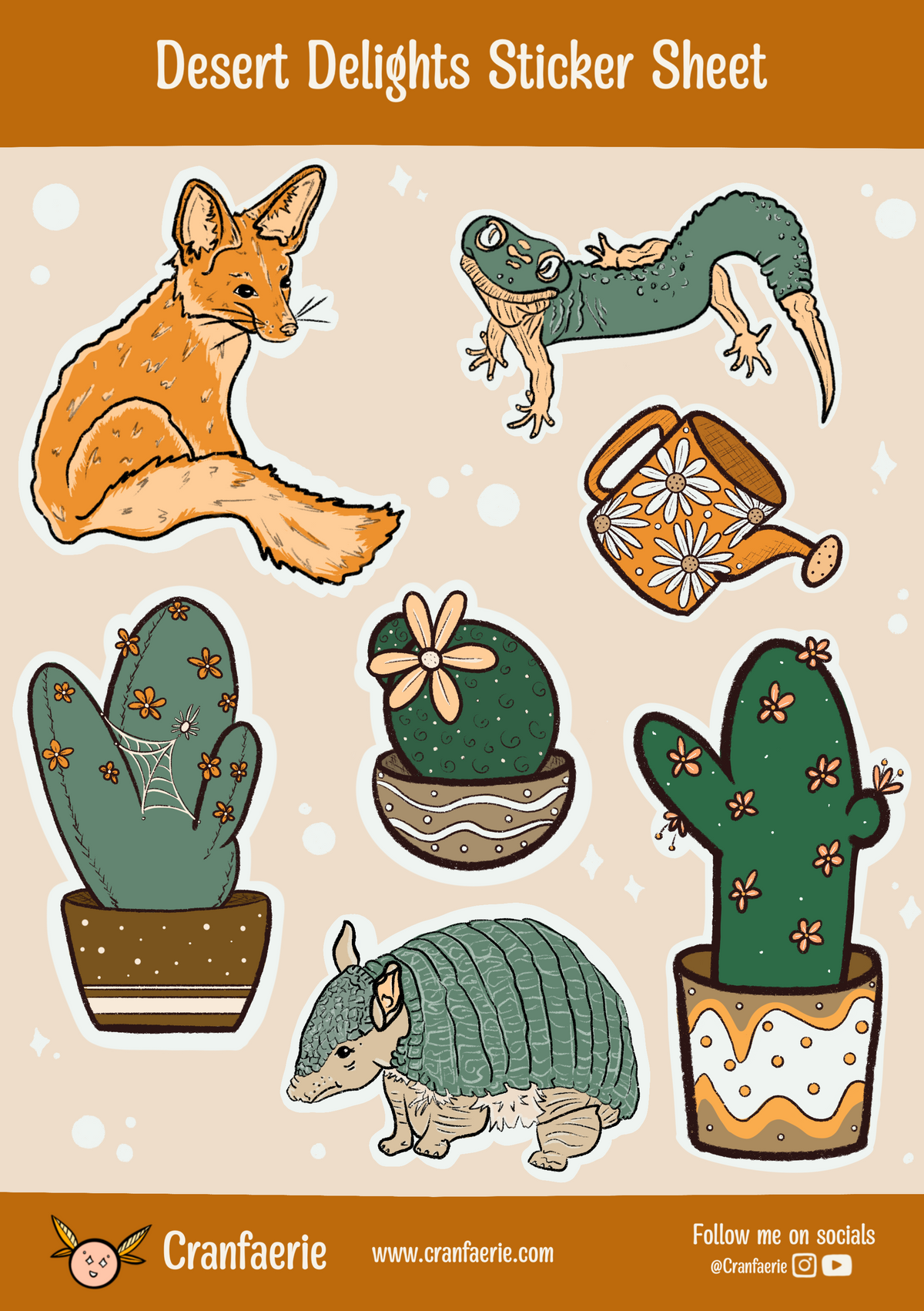 Desert Adventure Sticker Sheet