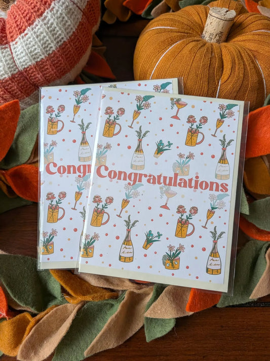 Pop Champagne Celebration Card