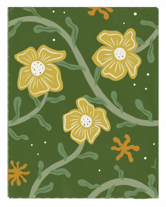 Freeform Floral Print