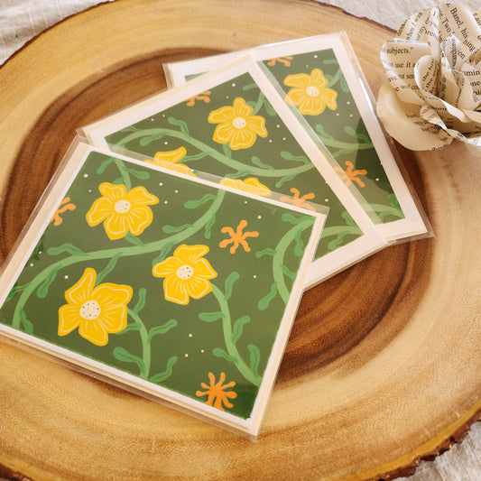 Freeform Floral Greeting Card