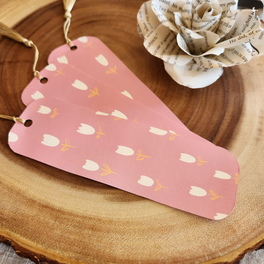 Pink Floral Bookmark