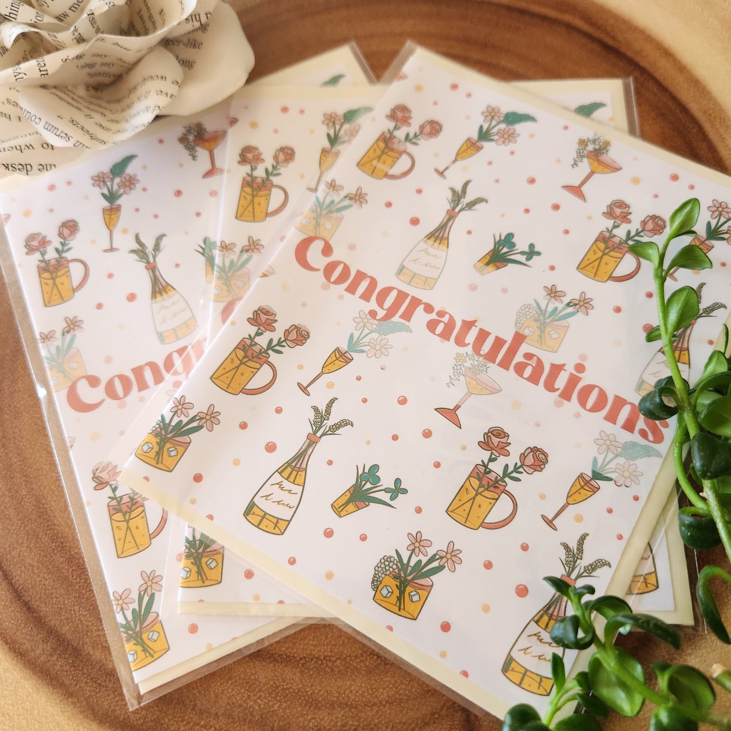 Pop Champagne Celebration Card