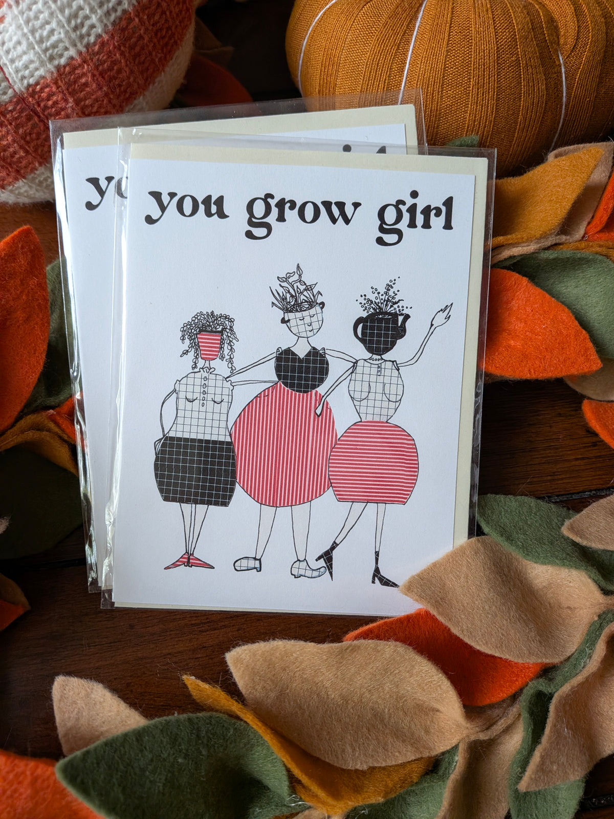 You Grow Girl Greeting Card
