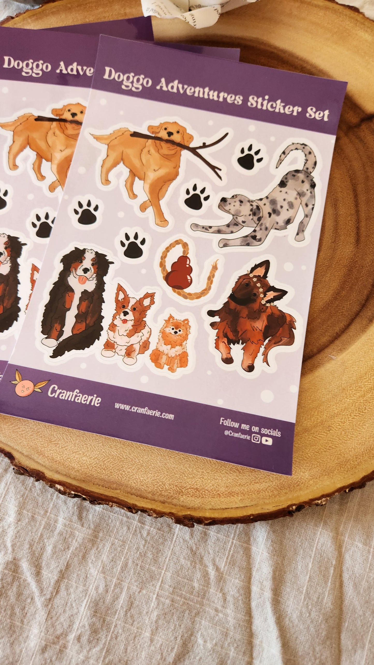Doggo Adventures Sticker Set