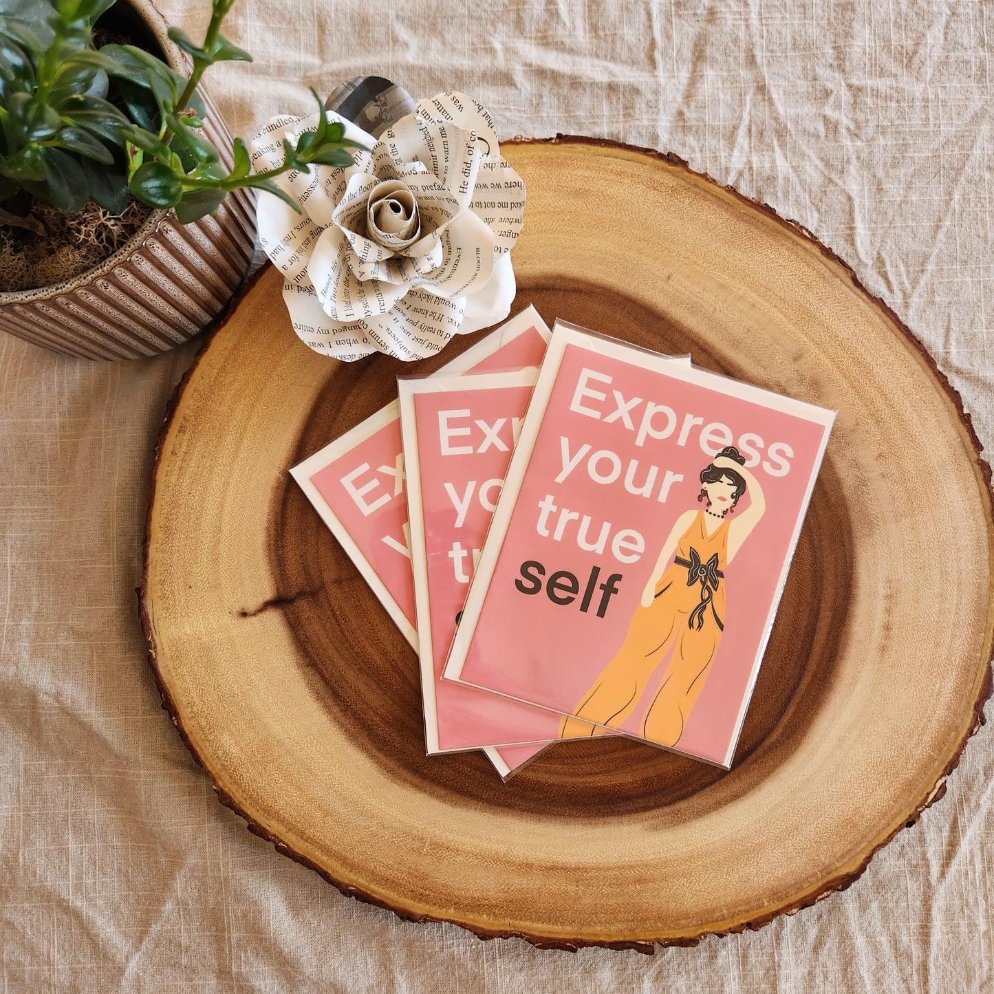Express Your True Self Greeting Card