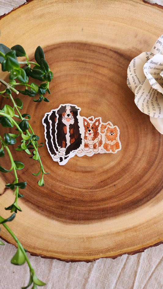 Trio of Doggos Sticker