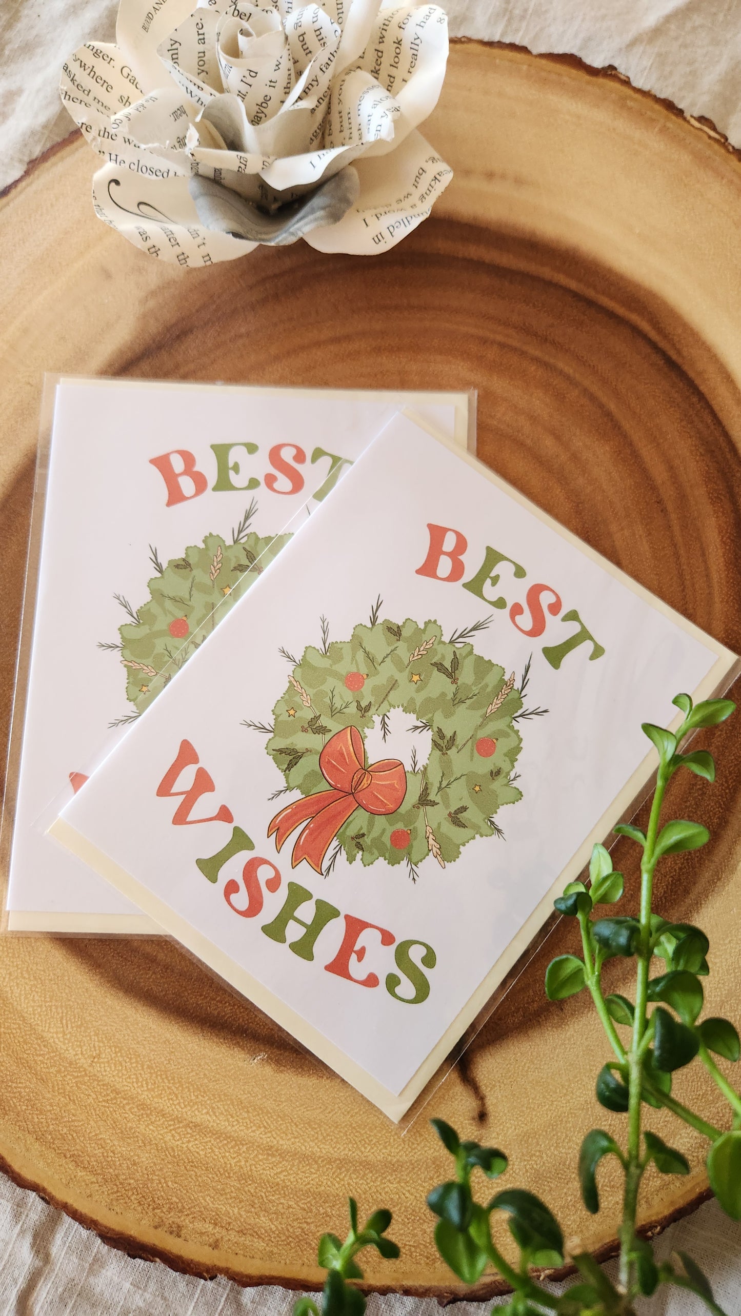 Wreath Christmas Card
