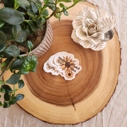 Sunflower Mantra Individual Sticker