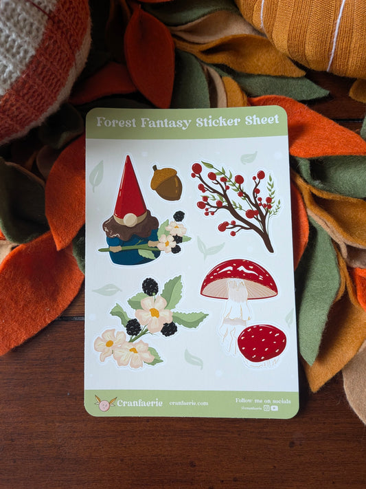 Forest Fantasy Sticker Sheet