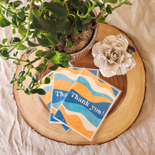 Serene Leaves Thank You Card