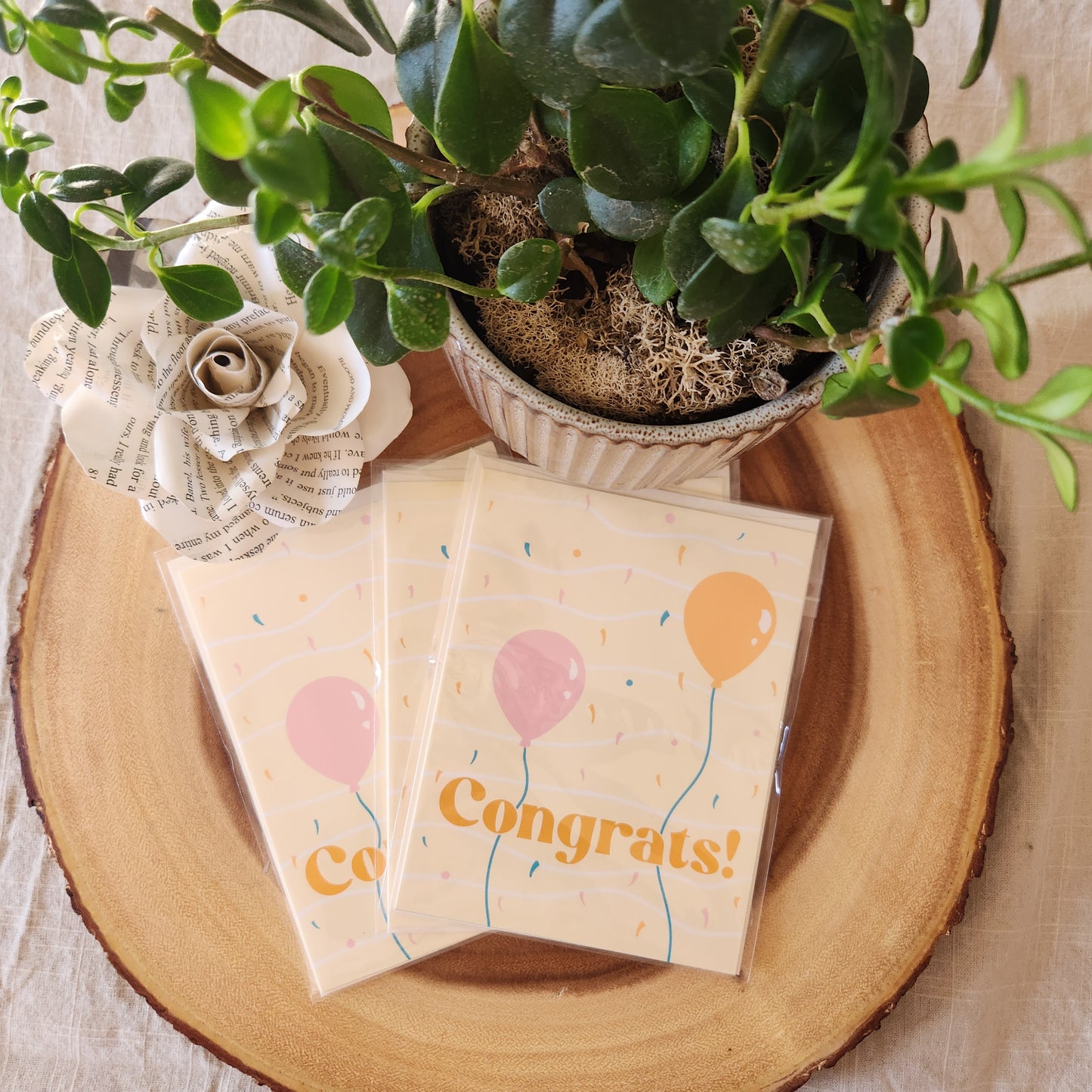 Get the Party Started - Congratulations Card