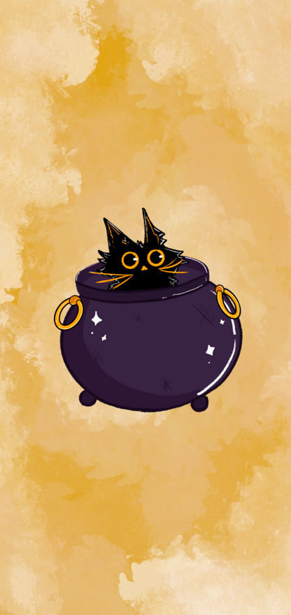 Cauldron Cat Wallpaper Set