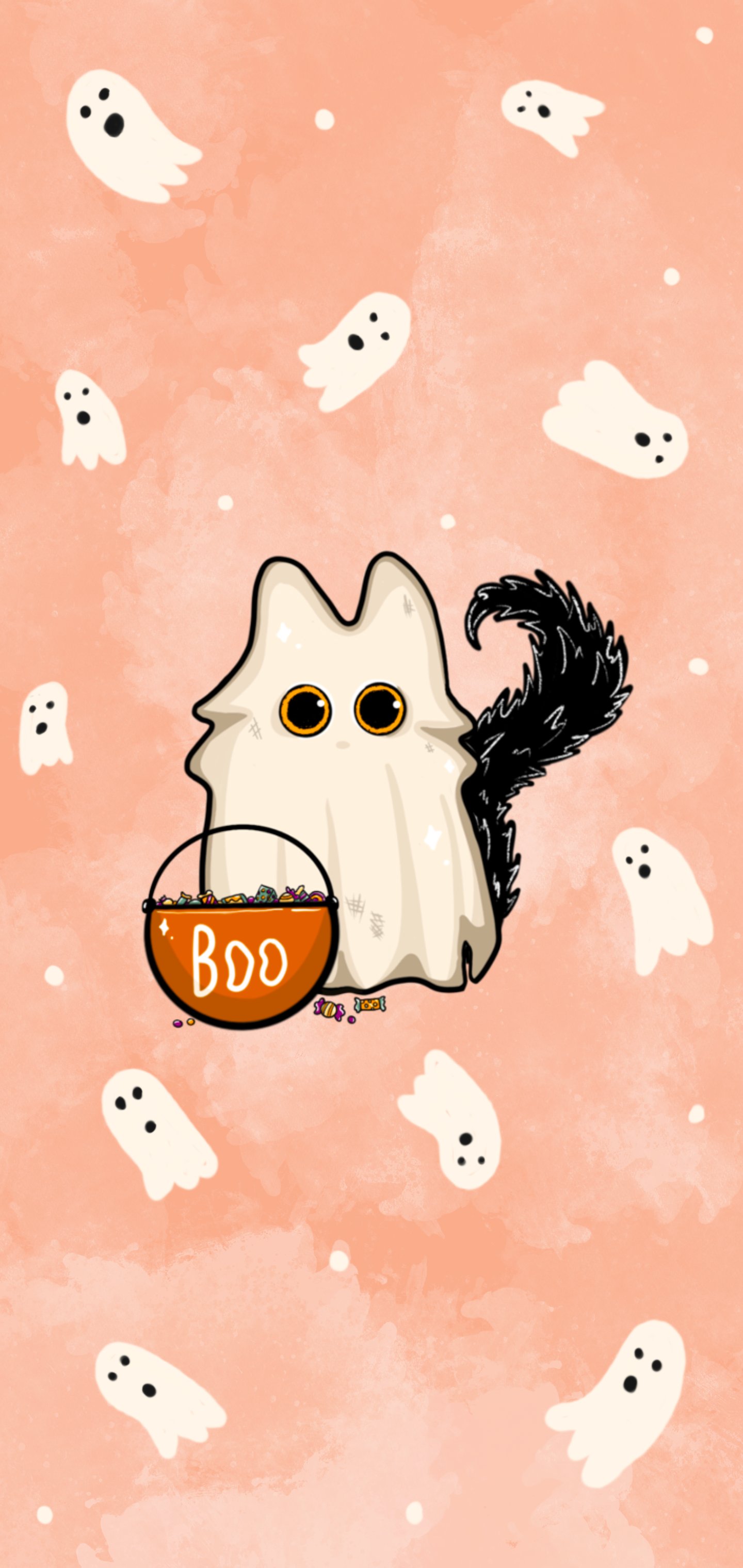 Ghost Cat Wallpaper Set