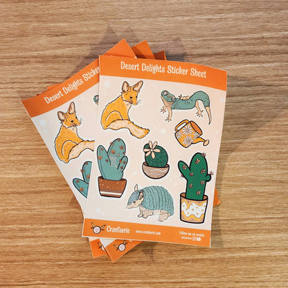 Desert Delights Sticker Sheet