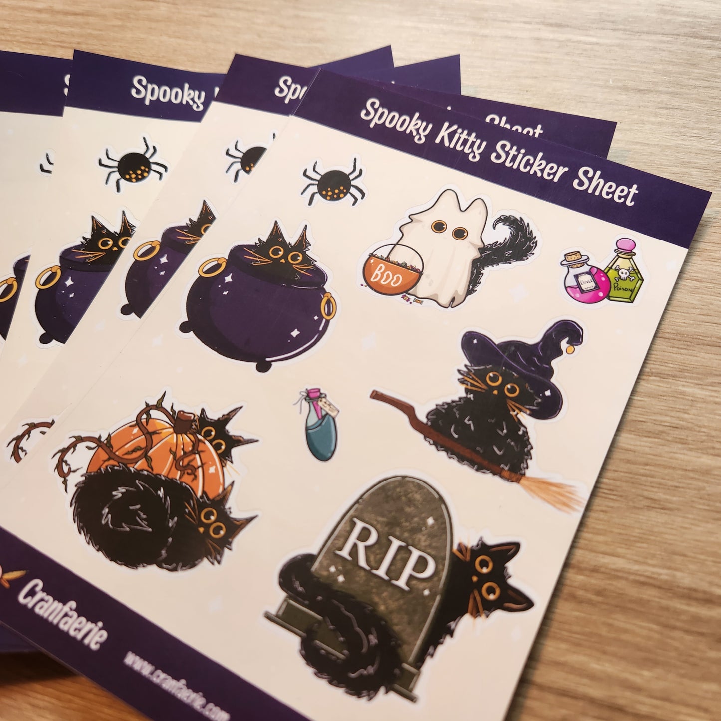 Spooky Kitty Sticker Sheet