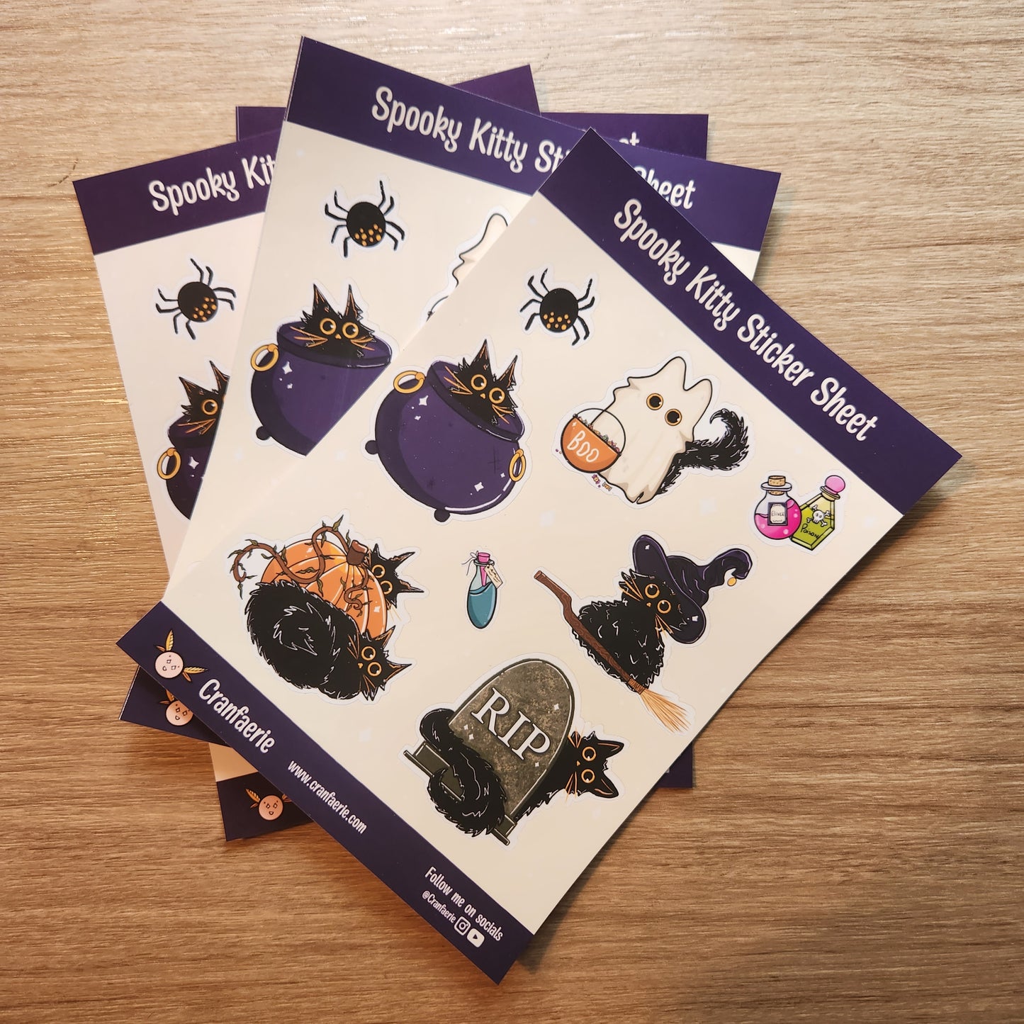 Spooky Kitty Sticker Sheet