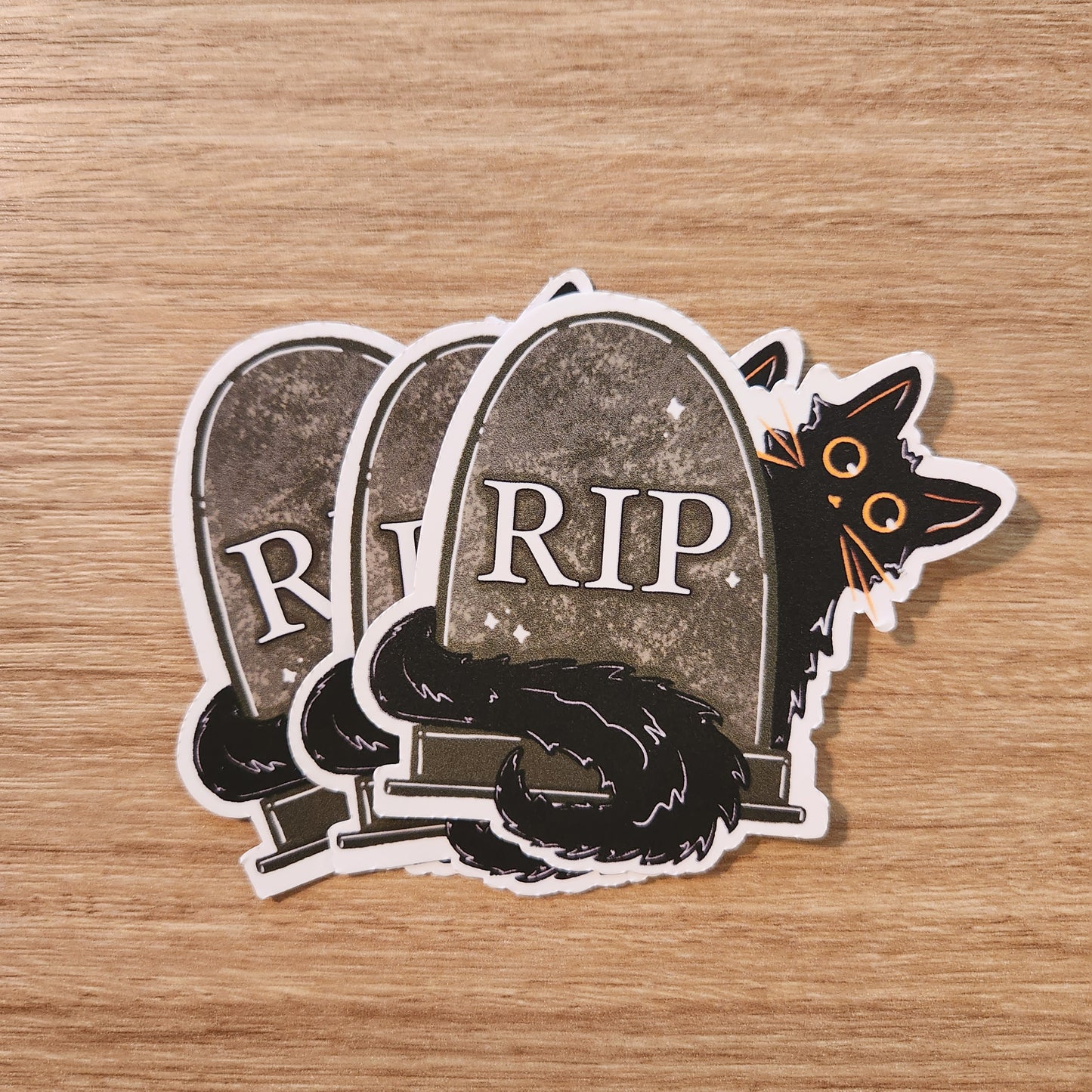 Gravestone Kitty Sticker