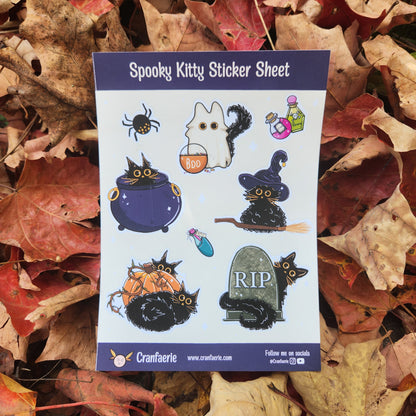 Spooky Kitty Sticker Sheet