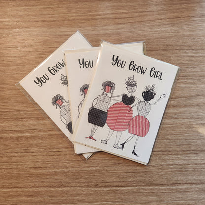 You Grow Girl Greeting Card