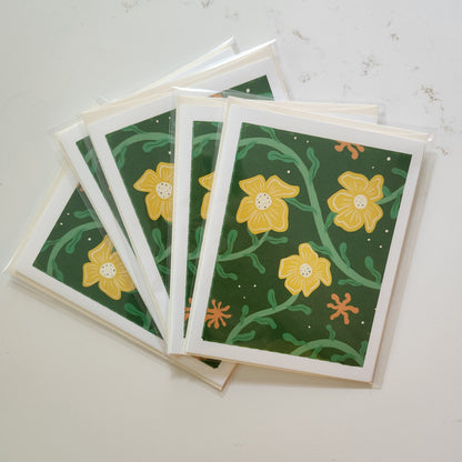 Freeform Floral Greeting Card