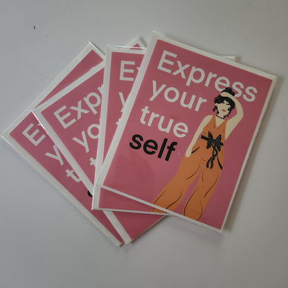 Express Your True Self Greeting Card