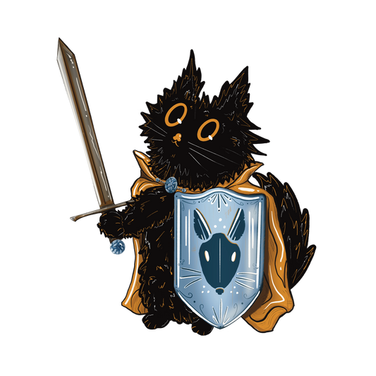 Paladin Cat Vinyl Sticker
