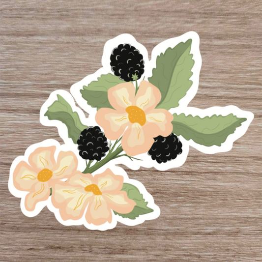 Blackberry Blossom Sticker