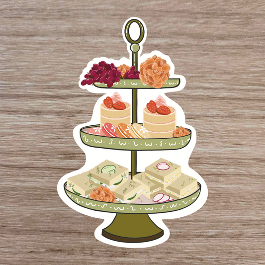 High Tea Tray Sticker