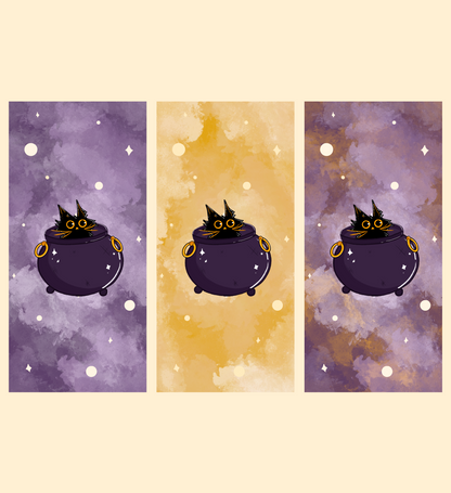 Cauldron Cat Wallpaper Set