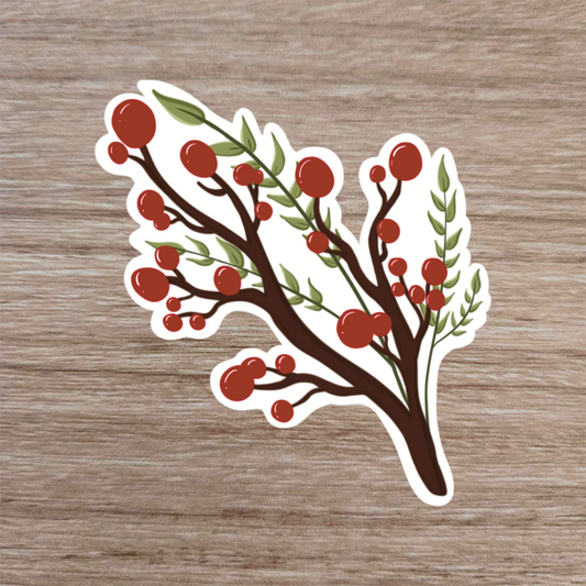 Cranberry Branch Sticker