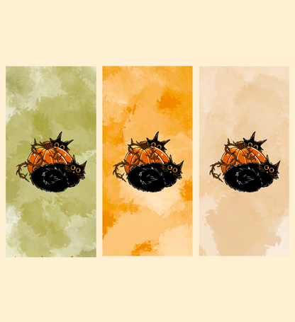 Pumpkin Cats Wallpaper Set