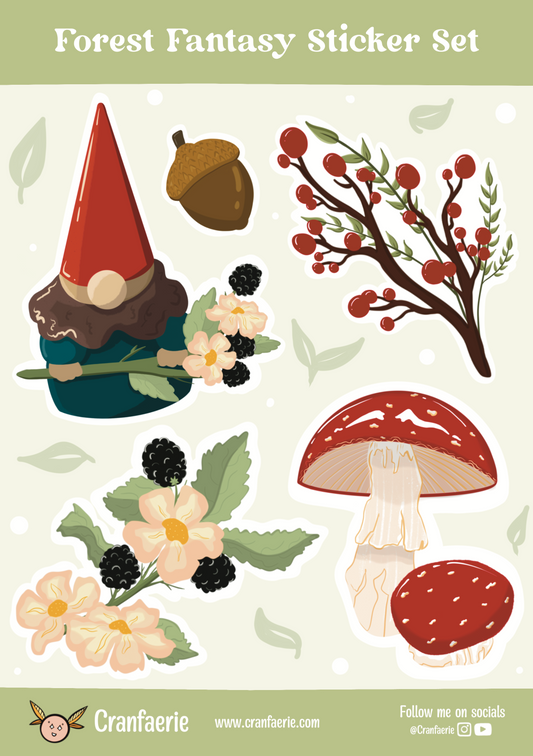 Forest Fantasy Sticker Sheet