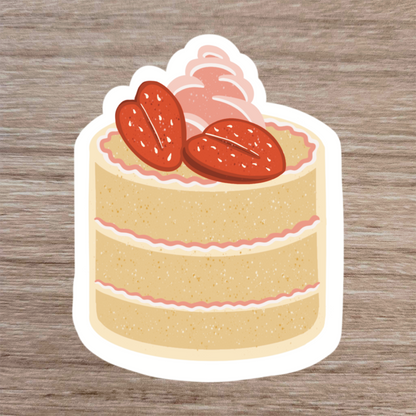 Strawberry Cake Sticker