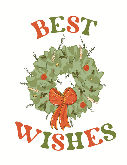 Wreath Christmas Card