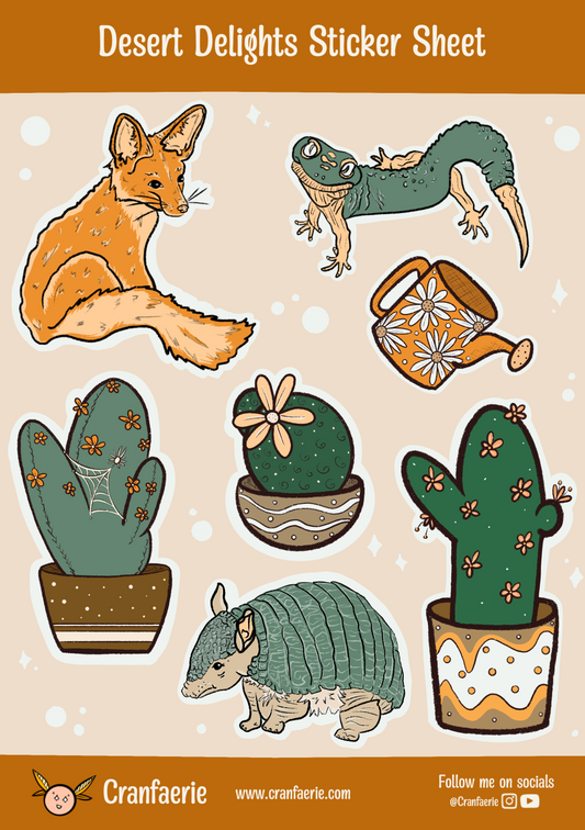 Desert Delights Sticker Sheet