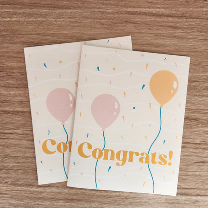 Get the Party Started - Congratulations Card