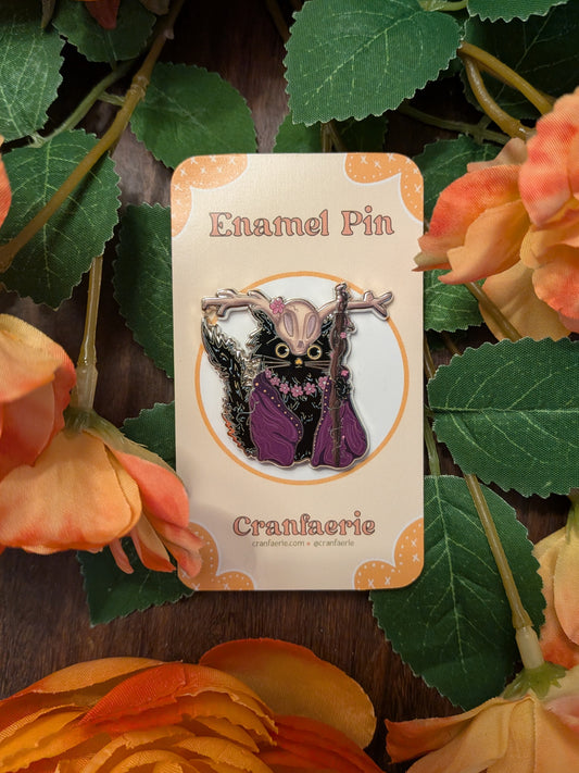 Druid Cat Enamel Pin