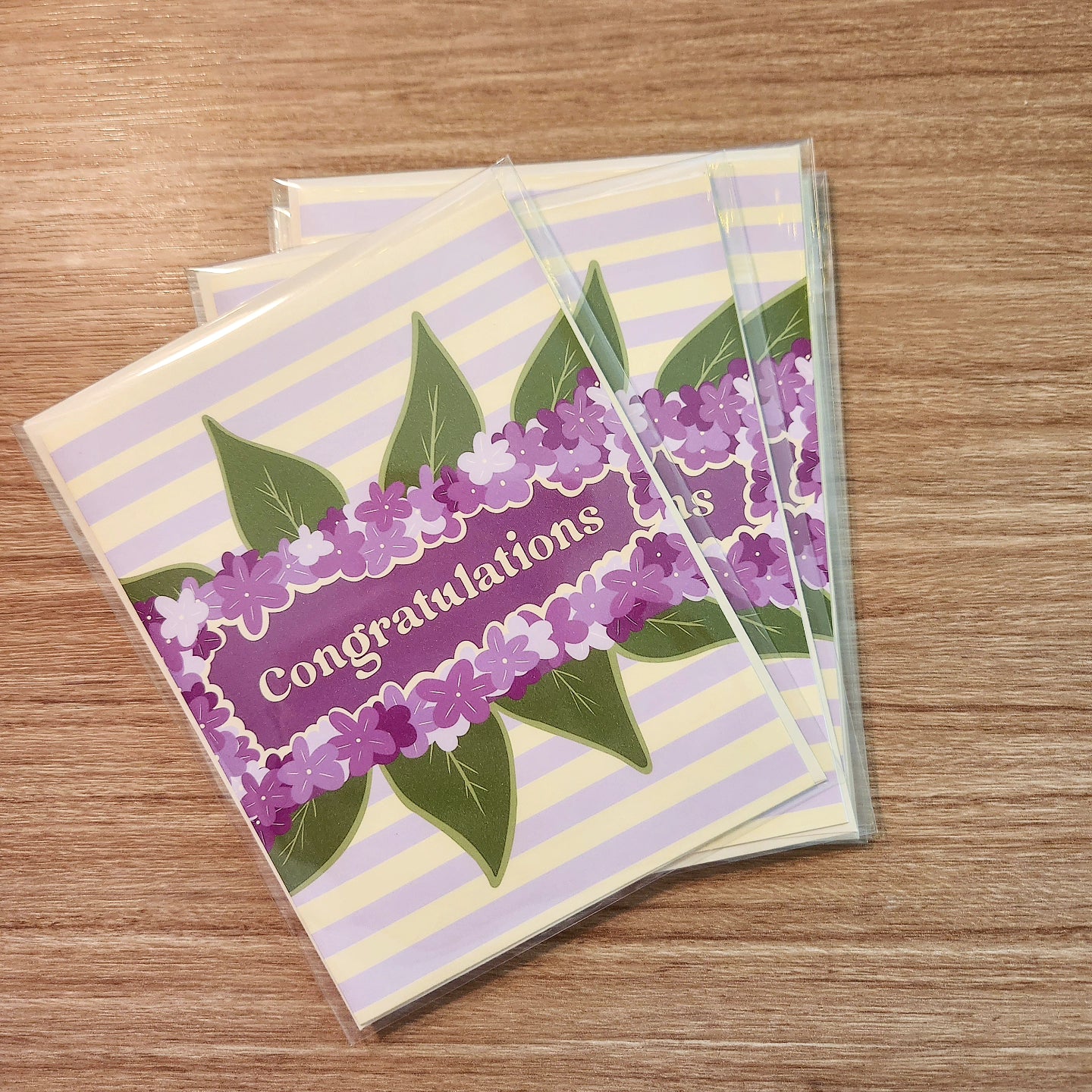 Congratulations Lilac Greeting Card