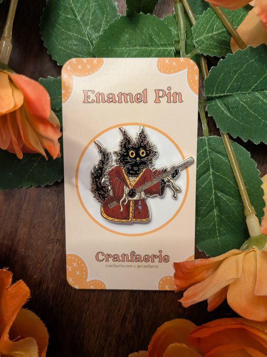 Monk Cat Enamel Pin