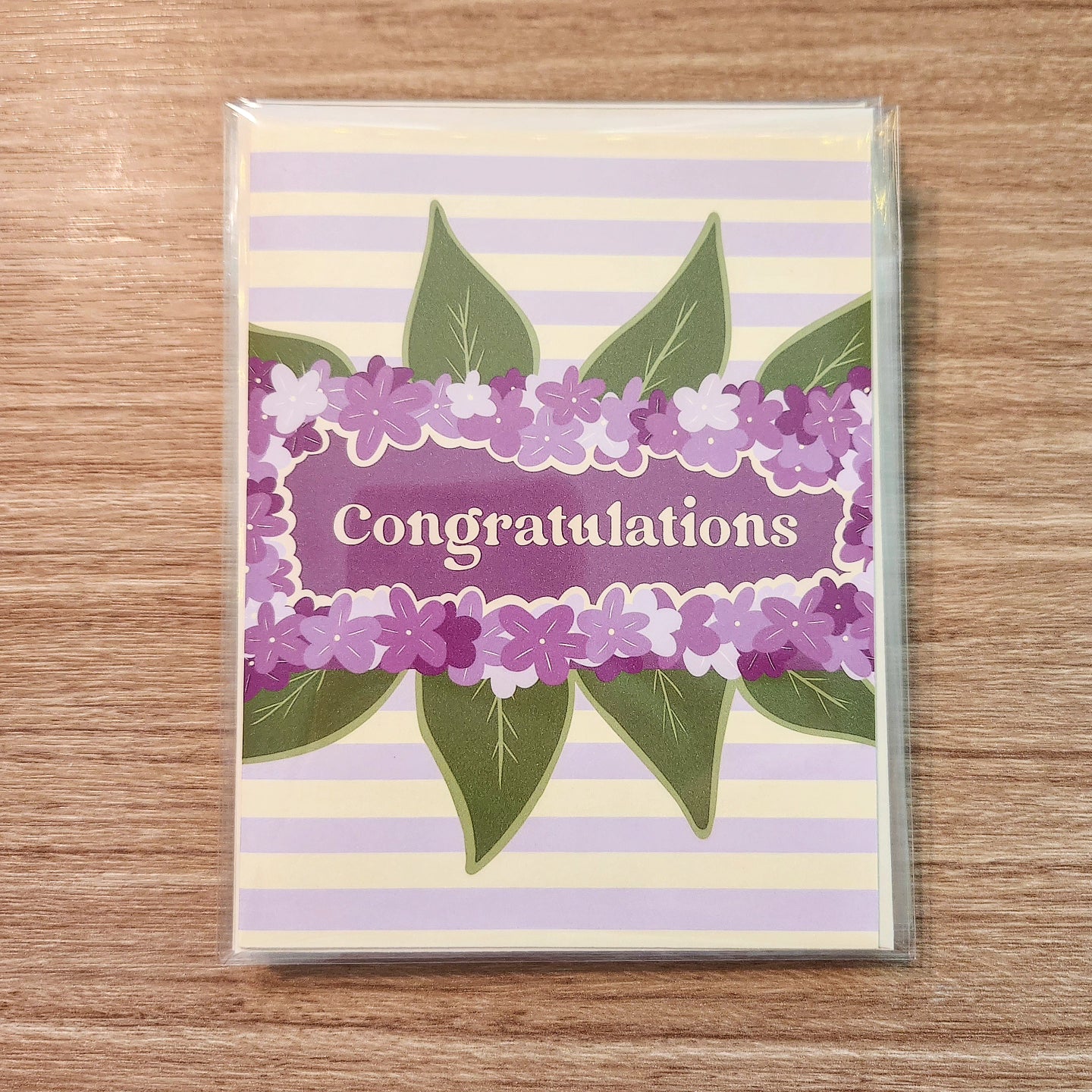 Congratulations Lilac Greeting Card