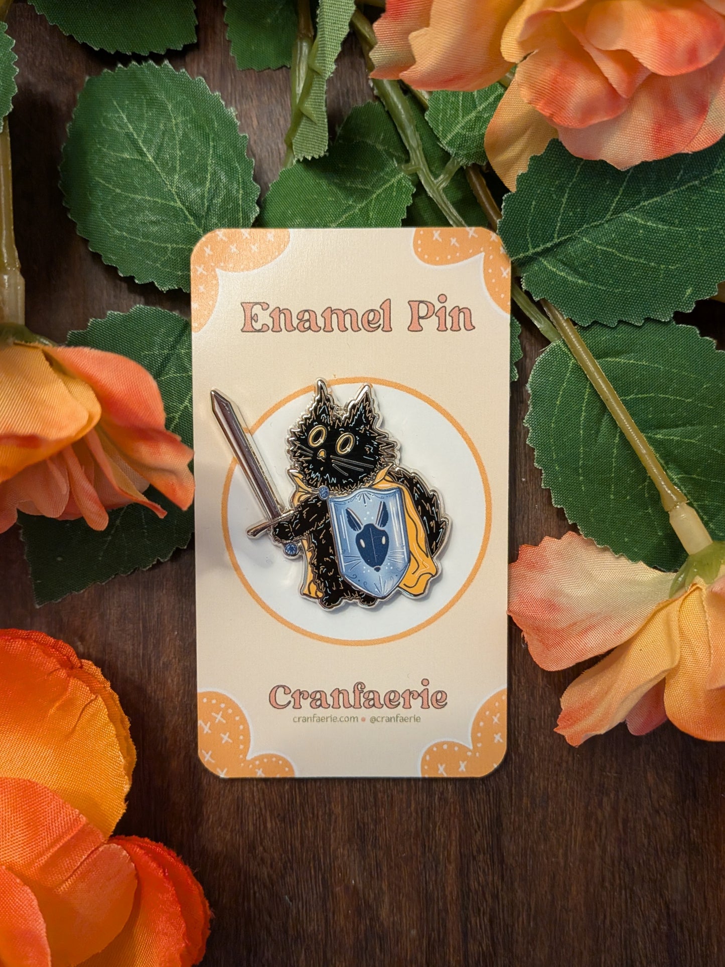 Paladin Cat Enamel Pin