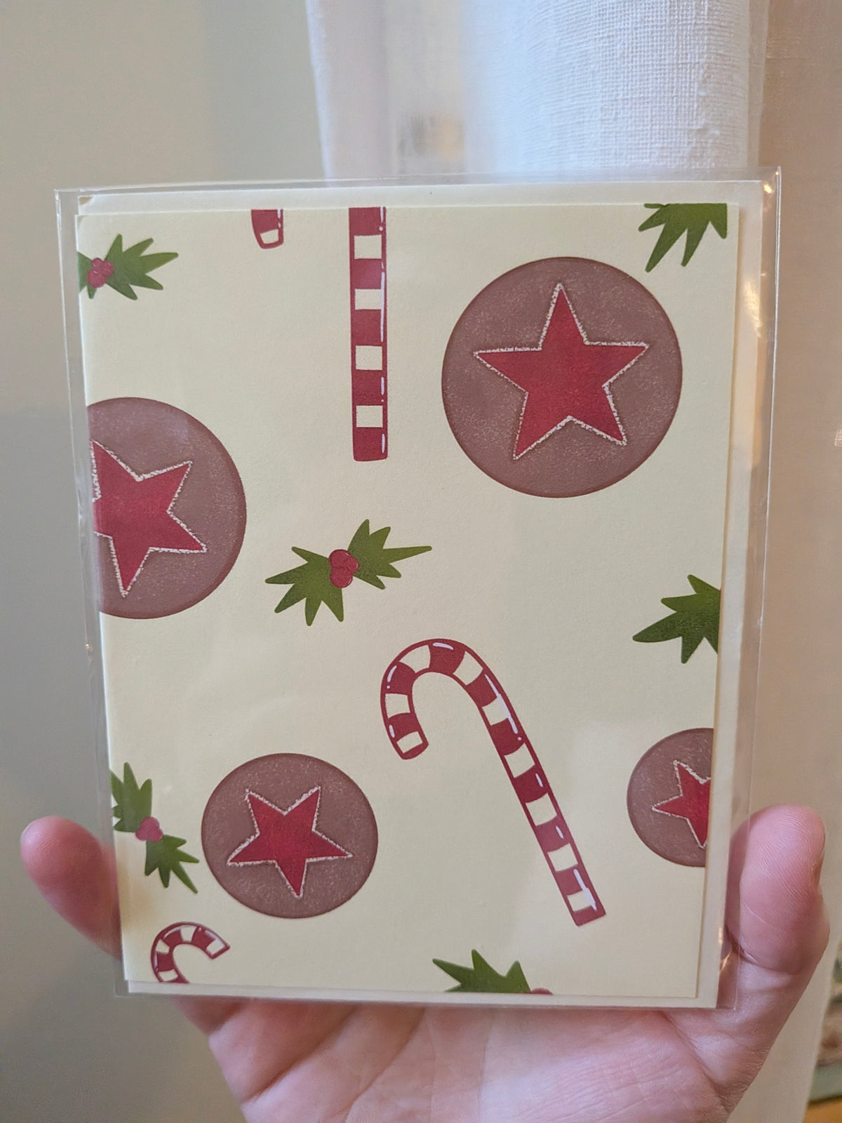 Candy Cane Christmas Card
