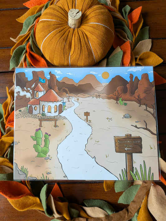 Desert Landscape Art Print