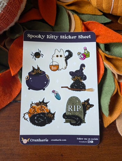 Spooky Kitty Sticker Sheet