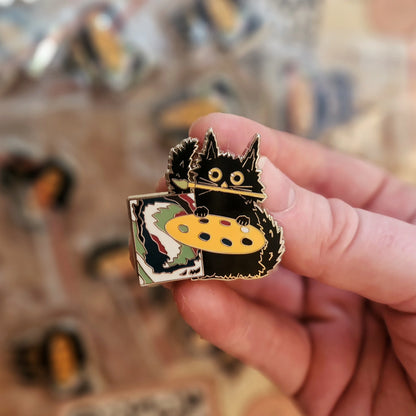 Artist Cat Enamel Pin