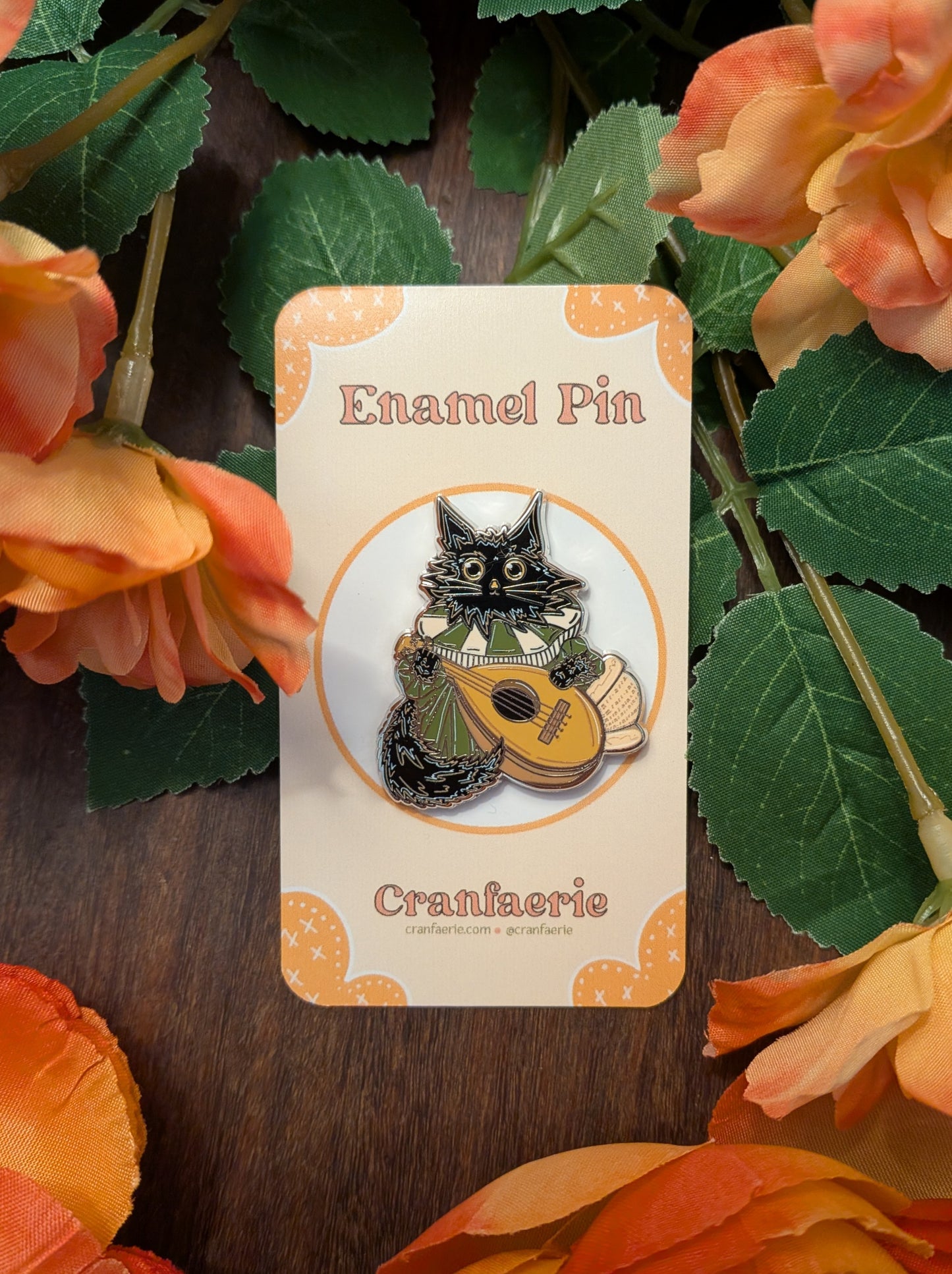 Bard Cat Enamel Pin